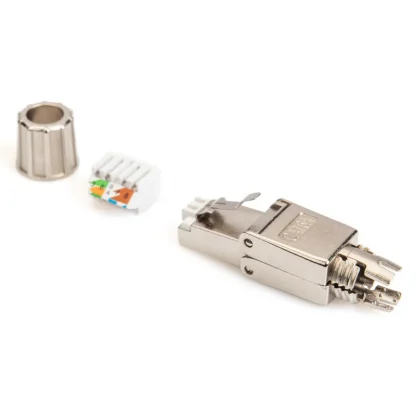 RJ45 Cat 6A/7 Field Connector - Fully Shielded Toolless Termination Plug for 23AWG Solid Installation Cables Product Image #13966 With The Dimensions of 800 Width x 800 Height Pixels. The Product Is Located In The Category Names Computer & Office → Computer Cables & Connectors