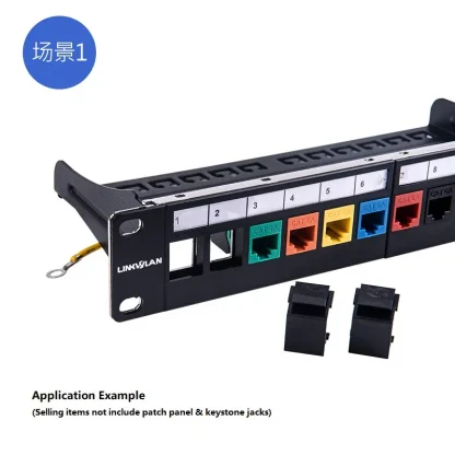 Snap-in Keystone Frame Blind Plate for RJ45, LC, and SC Coupler on Modular Blank Patch Panel Product Image #1587 With The Dimensions of 800 Width x 800 Height Pixels. The Product Is Located In The Category Names Computer & Office → Computer Cables & Connectors