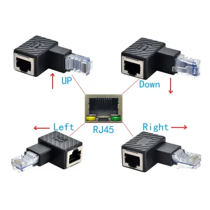 Optimize Connectivity! RJ45 90-Degree Angled Adaptor for Effortless Network Cable Management on Computers and Notebooks. Product Image #20849 With The Dimensions of 800 Width x 800 Height Pixels. The Product Is Located In The Category Names Computer & Office → Computer Cables & Connectors