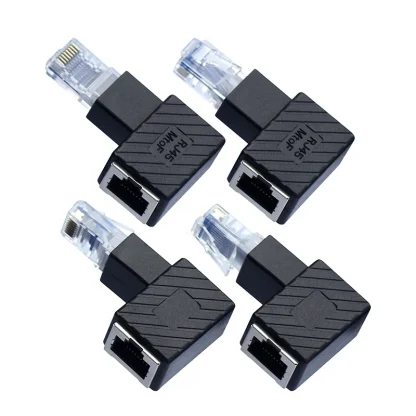 Optimize Connectivity! RJ45 90-Degree Angled Adaptor for Effortless Network Cable Management on Computers and Notebooks. Product Image #20847 With The Dimensions of 800 Width x 800 Height Pixels. The Product Is Located In The Category Names Computer & Office → Computer Cables & Connectors