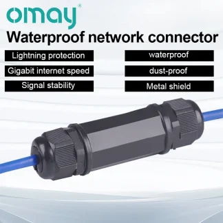 Waterproof RJ45 Ethernet Network Cable Connector - IP67 Double Head Adapter Coupler for Cat5, 6, 7, 8P8C Product Image #18254 With The Dimensions of  Width x  Height Pixels. The Product Is Located In The Category Names Computer & Office → Mini PC