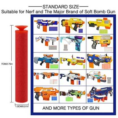 Red Sucker Bullets for Nerf Series Blasters - Soft EVA Suction Head Refill Darts Product Image #32931 With The Dimensions of 800 Width x 800 Height Pixels. The Product Is Located In The Category Names Sports & Entertainment → Shooting → Paintballs