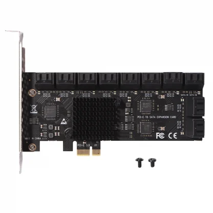 SA3112J PCIe Adapter - 20-Port PCI-Express X1 to SATA 3.0 Controller Expansion Card with 6Gbps High-Speed Mining Riser Product Image #20030 With The Dimensions of 1001 Width x 1001 Height Pixels. The Product Is Located In The Category Names Computer & Office → Computer Cables & Connectors