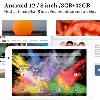 8 INCH Type-C 8FY Android 12 Tablet PC - 3GB RAM, 32GB ROM, Quad-Core, WiFi, Dual Camera, 1280x800 IPS Screen Product Image #25002 With The Dimensions of  Width x  Height Pixels. The Product Is Located In The Category Names Computer & Office → Tablets