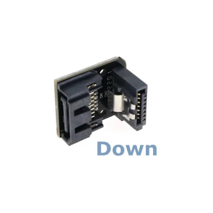 SATA 7Pin Female to Male 90 Degree Angle Elbow Adapter with Lock - Computer Case Motherboard Serial Data Cable Product Image #24215 With The Dimensions of 800 Width x 800 Height Pixels. The Product Is Located In The Category Names Computer & Office → Computer Cables & Connectors