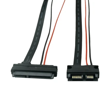 SATA Adapter Cable - 22Pin 7+15 Female to Slimline SATA 13Pin 7+6 Male Connector Converter - 30CM Product Image #23047 With The Dimensions of 800 Width x 800 Height Pixels. The Product Is Located In The Category Names Computer & Office → Computer Cables & Connectors