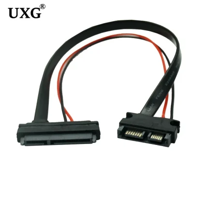 SATA Adapter Cable - 22Pin 7+15 Female to Slimline SATA 13Pin 7+6 Male Connector Converter - 30CM Product Image #23044 With The Dimensions of 800 Width x 800 Height Pixels. The Product Is Located In The Category Names Computer & Office → Computer Cables & Connectors