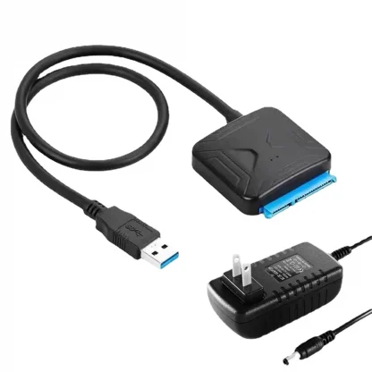 USB 3.0 SATA Adapter Cable with 12V2A Power Supply for 2.5/3.5 Inch HDD/SSD Support Product Image #20954 With The Dimensions of 1000 Width x 1000 Height Pixels. The Product Is Located In The Category Names Computer & Office → Computer Cables & Connectors