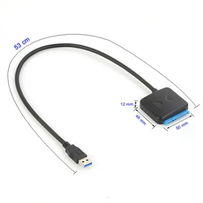 USB 3.0 SATA Adapter Cable with 12V2A Power Supply for 2.5/3.5 Inch HDD/SSD Support Product Image #20960 With The Dimensions of 1000 Width x 1000 Height Pixels. The Product Is Located In The Category Names Computer & Office → Computer Cables & Connectors