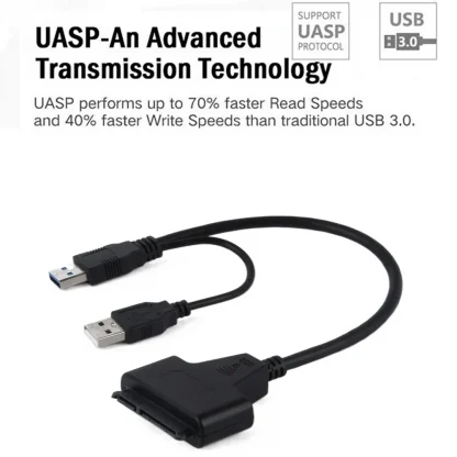 USB 3.0 to SATA III Converter Cable for 3.5/2.5 Inch HDD/SSD - UASP Compatible Hard Drive Adapter Product Image #8621 With The Dimensions of 1000 Width x 1000 Height Pixels. The Product Is Located In The Category Names Computer & Office → Computer Cables & Connectors