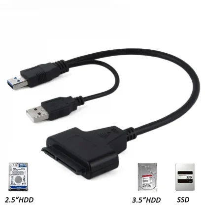 USB 3.0 to SATA III Converter Cable for 3.5/2.5 Inch HDD/SSD - UASP Compatible Hard Drive Adapter Product Image #8618 With The Dimensions of 1000 Width x 1000 Height Pixels. The Product Is Located In The Category Names Computer & Office → Computer Cables & Connectors