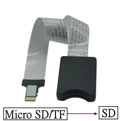 SD to TF Flexible Card Extension Cable - Adapter Reader, 10CM-60CM Length Product Image #22744 With The Dimensions of 800 Width x 800 Height Pixels. The Product Is Located In The Category Names Computer & Office → Computer Cables & Connectors