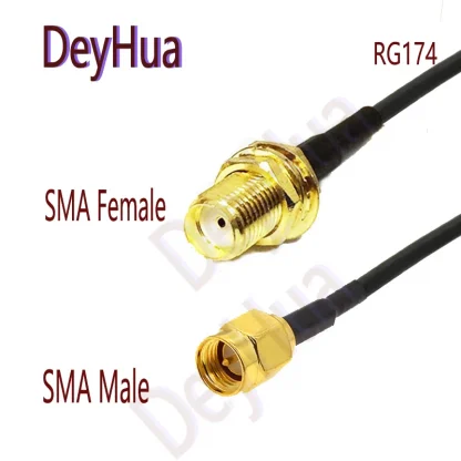SMA Male to Female Antenna Extension Cable - RG316/RG174 Coaxial Cable Range (10cm-40cm) Product Image #23745 With The Dimensions of 800 Width x 800 Height Pixels. The Product Is Located In The Category Names Computer & Office → Computer Cables & Connectors