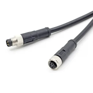 STA Waterproof Extension Cable - M8 Sensor Connector, 1m 2m 5m, Straight/Angle Plug, Speaker Audio Product Image #20165 With The Dimensions of  Width x  Height Pixels. The Product Is Located In The Category Names Lights & Lighting → Lighting Accessories → Connectors