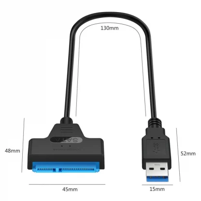 USB 3.0 SATA Adapter Cable for 2.5 Inch SSD/HDD - Connect Solid State & Mechanical Drives to Laptop/Desktop Product Image #3992 With The Dimensions of 1000 Width x 1000 Height Pixels. The Product Is Located In The Category Names Computer & Office → Computer Cables & Connectors