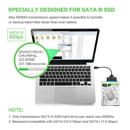 USB 3.0 SATA Adapter Cable for 2.5 Inch SSD/HDD - Connect Solid State & Mechanical Drives to Laptop/Desktop Product Image #3993 With The Dimensions of 1000 Width x 1000 Height Pixels. The Product Is Located In The Category Names Computer & Office → Computer Cables & Connectors