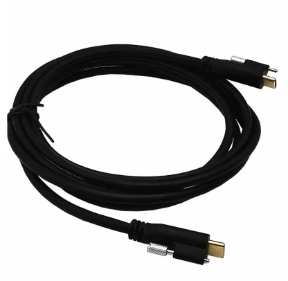 USB 3.1 Type C Male to Male Cable - Single Screw Locking, 10Gbps Data, 3A Charging, 3.3 Feet, 4K 60Hz Product Image #23115 With The Dimensions of 1024 Width x 1000 Height Pixels. The Product Is Located In The Category Names Computer & Office → Computer Cables & Connectors