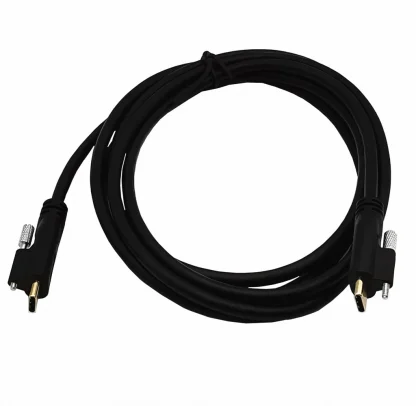 USB 3.1 Type C Male to Male Cable - Single Screw Locking, 10Gbps Data, 3A Charging, 3.3 Feet, 4K 60Hz Product Image #23110 With The Dimensions of 1024 Width x 1000 Height Pixels. The Product Is Located In The Category Names Computer & Office → Computer Cables & Connectors