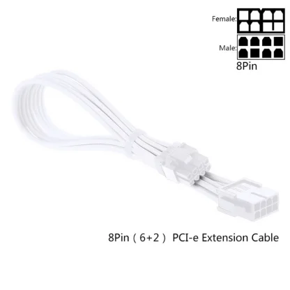 Sleeve Extension Power Supply Cable Kit - 24-pin ATX/EPS, 8-pin PCI-E GPU, 8-pin CPU, 6-pin PCIE, 4-Pin CPU with Combs - 18 AWG Product Image #525 With The Dimensions of 800 Width x 800 Height Pixels. The Product Is Located In The Category Names Computer & Office → Computer Cables & Connectors