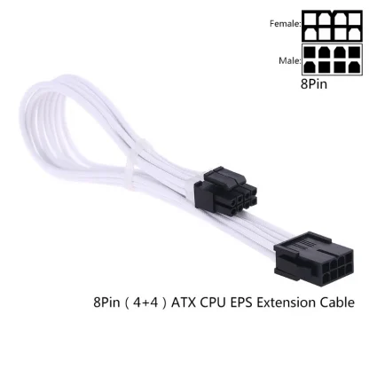 24-Pin ATX/EPS Sleeve Extension Cable Kit for GPU and CPU Power Supply Product Image #4383 With The Dimensions of 800 Width x 800 Height Pixels. The Product Is Located In The Category Names Computer & Office → Computer Cables & Connectors