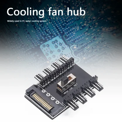 PC SATA 1 to 8 Splitter Cooling Fan Hub with 3Pin 12V SATA Power Socket, PCB Adapter, and 3-Speed Governor for Computer Case Fan Hub Board Product Image #19698 With The Dimensions of 1001 Width x 1001 Height Pixels. The Product Is Located In The Category Names Computer & Office → Computer Cables & Connectors