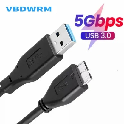USB 3.0 A to Micro B Cable - SuperSpeed Sync Data Charger for WD Hitachi External Hard Drive, Samsung Note 3 Product Image #21705 With The Dimensions of 1000 Width x 1000 Height Pixels. The Product Is Located In The Category Names Computer & Office → Computer Cables & Connectors