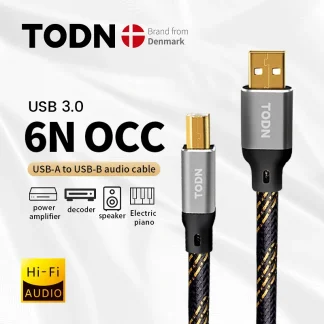 Hifi 6N OCC USB DAC Cable: Type A to Type B High-Quality Digital Audio Data Cable Product Image #12005 With The Dimensions of  Width x  Height Pixels. The Product Is Located In The Category Names Consumer Electronics → Accessories & Parts → Digital Cables → HDMI Cables