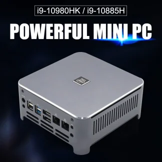 TOP 10th Gen Core I9 10980HK I7 10750H Intel Mini PC with 2 LANs, Windows 10, 2 DDR4, 2 NVMe, Gaming Computer, DP, HDMI, Type-C, 3x4K Display Product Image #1517 With The Dimensions of  Width x  Height Pixels. The Product Is Located In The Category Names Computer & Office → Mini PC