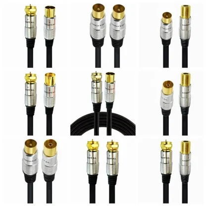 9.5mm Male to F Type Male & Female Coaxial TV Satellite Antenna Cable - Available in 0.3m, 1.5m, 2m, 3m, 5m Lengths Product Image #21826 With The Dimensions of 888 Width x 888 Height Pixels. The Product Is Located In The Category Names Computer & Office → Computer Cables & Connectors