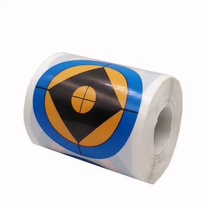 250 Pcs/Roll 3" Diameter Target Stickers: Blue-Orange-Black Combination Product Image #30515 With The Dimensions of 1000 Width x 1000 Height Pixels. The Product Is Located In The Category Names Sports & Entertainment → Shooting → Paintballs