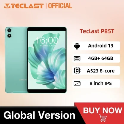 Teclast P85T Android 13 Tablet - 8 Inch IPS, 4GB RAM, 64GB ROM, A523 8-core, Wi-Fi 6, Type-C, Metal Body, 335g Light, 5000mAh Product Image #5911 With The Dimensions of 800 Width x 800 Height Pixels. The Product Is Located In The Category Names Computer & Office → Tablets