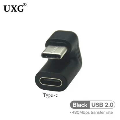 180° Angled U-Shape USB Adapter, 5Gbps USB 3.0/2.0 TYPE-C Male to Female Extension Connector, 10Gbps Transfer Speed Product Image #23696 With The Dimensions of 800 Width x 800 Height Pixels. The Product Is Located In The Category Names Computer & Office → Computer Cables & Connectors