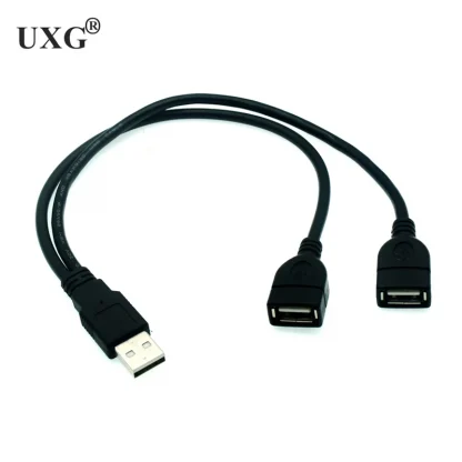 USB 2.0 A Male to Dual USB Female Y Splitter Hub Adapter - Charging Power Extension Cable, 30CM Product Image #21748 With The Dimensions of 800 Width x 800 Height Pixels. The Product Is Located In The Category Names Computer & Office → Computer Cables & Connectors