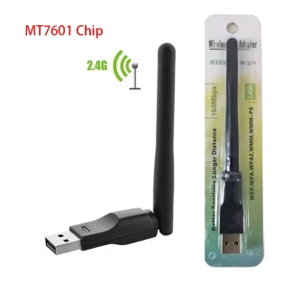 USB 2.0 MT7601 WiFi Network Card - 150M 802.11 B/g/n LAN Adapter with Rotatable Antenna for Laptop PC Mini Wi-Fi Dongle. Product Image #12357 With The Dimensions of  Width x  Height Pixels. The Product Is Located In The Category Names Computer & Office → Mini PC