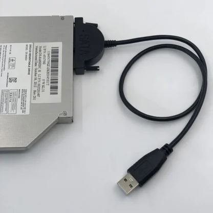 USB 2.0 to Mini SATA II Adapter Converter Cable for Laptop CD/DVD ROM Slimline Drive - 7+6 13Pin Product Image #11660 With The Dimensions of 1000 Width x 1000 Height Pixels. The Product Is Located In The Category Names Computer & Office → Computer Cables & Connectors