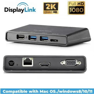 USB 3.0 HDMI-compatible VGA Docking Station with DisplayLink Chip - Video Converter Docking Station with VGA, HDMI, RJ45, USB Product Image #1715 With The Dimensions of  Width x  Height Pixels. The Product Is Located In The Category Names Consumer Electronics → Accessories & Parts → Audio & Video Replacement Parts → Circuits
