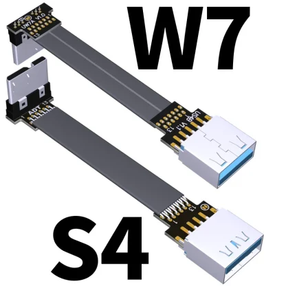 90 Degree Fold Flat USB 3.0 Micro B to Type A Male/Female Cable with Micro-B USB3.0 Connector - FPC FPV Extension Cord Product Image #607 With The Dimensions of 800 Width x 800 Height Pixels. The Product Is Located In The Category Names Computer & Office → Computer Cables & Connectors