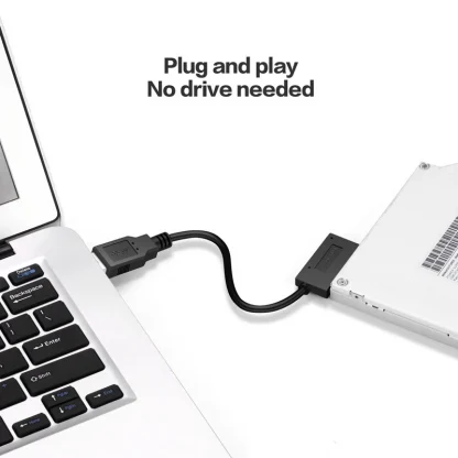 USB 3.0 to SATA II 7+6 Adapter for Laptop CD/DVD Slimline Drive - 13 Pin SATA II Cable Included Product Image #8347 With The Dimensions of 800 Width x 800 Height Pixels. The Product Is Located In The Category Names Computer & Office → Computer Cables & Connectors