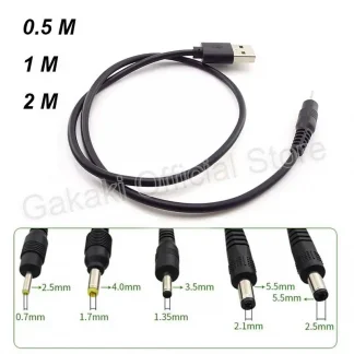 USB A Male to DC Power Supply Plug Jack Extension Cable - Multi-Size Connector Cords Product Image #13485 With The Dimensions of  Width x  Height Pixels. The Product Is Located In The Category Names Computer & Office → Mini PC