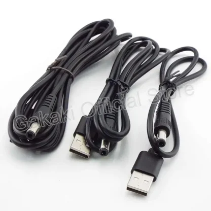 USB A Male to DC Power Supply Plug Jack Extension Cable - Multi-Size Connector Cords Product Image #13491 With The Dimensions of 800 Width x 800 Height Pixels. The Product Is Located In The Category Names Computer & Office → Computer Cables & Connectors