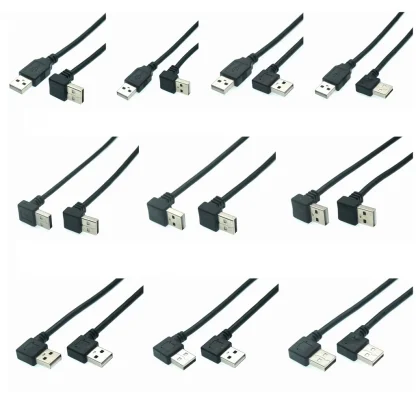 USB A Male to Male 90° Angle Adapter Extension Cable - USB2.0, 25cm Product Image #11236 With The Dimensions of 1024 Width x 1024 Height Pixels. The Product Is Located In The Category Names Computer & Office → Computer Cables & Connectors