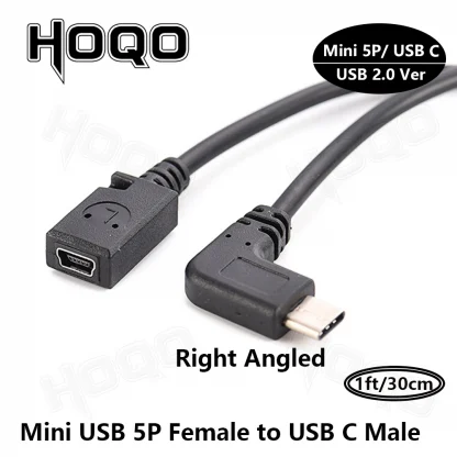 USB C to Mini USB 2.0 Adapter - Type C Female to Mini USB Male Converter for GoPro, MP3 Players, Dash Cam, Digital Camera, GPS Product Image #24109 With The Dimensions of 1001 Width x 1001 Height Pixels. The Product Is Located In The Category Names Computer & Office → Computer Cables & Connectors