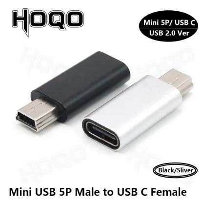 USB C to Mini USB 2.0 Adapter - Type C Female to Mini USB Male Converter for GoPro, MP3 Players, Dash Cam, Digital Camera, GPS Product Image #24105 With The Dimensions of 1001 Width x 1001 Height Pixels. The Product Is Located In The Category Names Computer & Office → Computer Cables & Connectors
