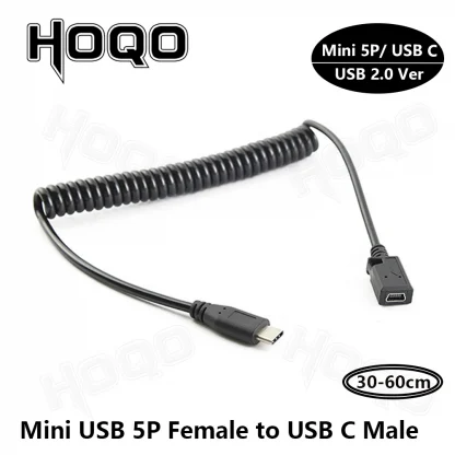USB C to Mini USB 2.0 Adapter - Type C Female to Mini USB Male Converter for GoPro, MP3 Players, Dash Cam, Digital Camera, GPS Product Image #24111 With The Dimensions of 1001 Width x 1001 Height Pixels. The Product Is Located In The Category Names Computer & Office → Computer Cables & Connectors