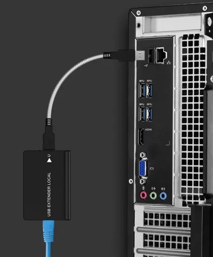 Enhance connectivity with our USB Extender Over Ethernet Cat5e/6 Cable – Extend up to 60M! Includes Power Supply for Active USB UTP Extension. Ideal for USB flash drives and more. Product Image #20544 With The Dimensions of 930 Width x 1123 Height Pixels. The Product Is Located In The Category Names Computer & Office → Computer Cables & Connectors