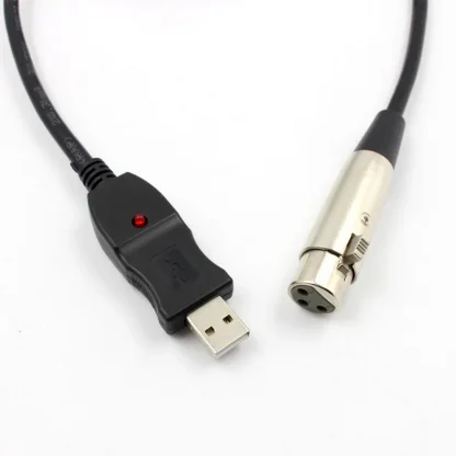3m USB to XLR Microphone Cable - Audio Cable Adapter for Computer USB Microphones Product Image #18213 With The Dimensions of 800 Width x 800 Height Pixels. The Product Is Located In The Category Names Computer & Office → Computer Cables & Connectors