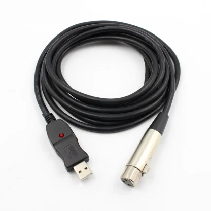3m USB to XLR Microphone Cable - Audio Cable Adapter for Computer USB Microphones Product Image #18211 With The Dimensions of 800 Width x 800 Height Pixels. The Product Is Located In The Category Names Computer & Office → Computer Cables & Connectors