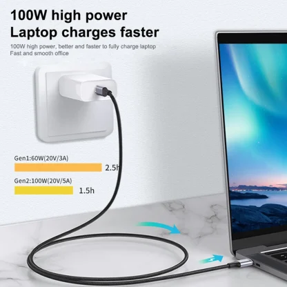 USB-C 3.1 Gen2 100W PD Fast Charger Cable - 4K HD, 10Gbps Data Transfer - Switch/MacBook Compatible, Various Lengths Product Image #23326 With The Dimensions of 1001 Width x 1001 Height Pixels. The Product Is Located In The Category Names Computer & Office → Computer Cables & Connectors