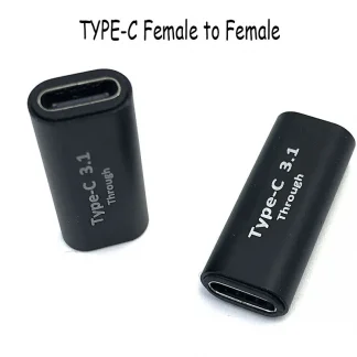 Portable USB Type-C Female to Female Adapter - Charge, Data Sync, and Extension Cable for Phone and Tablet Product Image #5521 With The Dimensions of  Width x  Height Pixels. The Product Is Located In The Category Names Computer & Office → Computer Cables & Connectors
