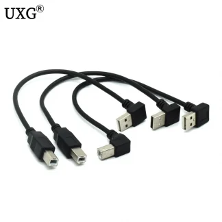 90 Degree Bend Type B Male to Up/Down Angled USB 2.0 Cable (20cm) for Printer, Scanner, Hard Disk Product Image #167 With The Dimensions of  Width x  Height Pixels. The Product Is Located In The Category Names Computer & Office → Computer Cables & Connectors